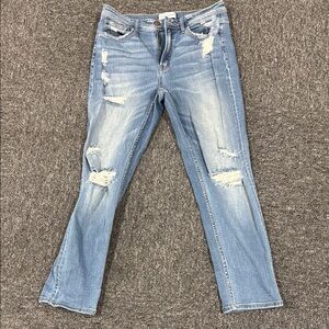 Flying monkey Women's Blue Distressed Jeans